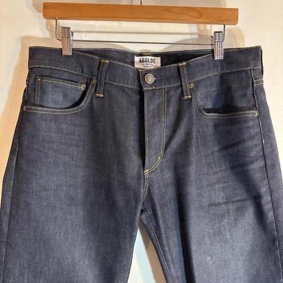 Agolde Men's Slim Jeans in Dark Blue - Picture 3 of 9